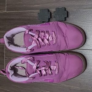 Purple sparkle Heelys size 7